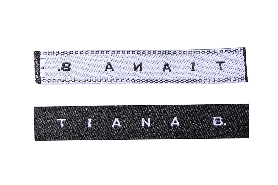 Etiquetas tejidas de camiseta