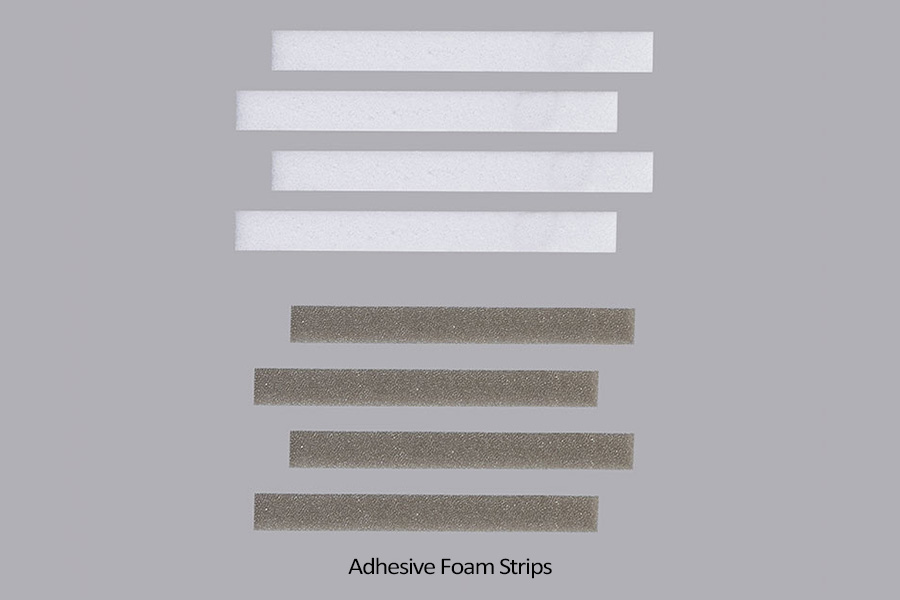 Tiras de espuma adhesiva