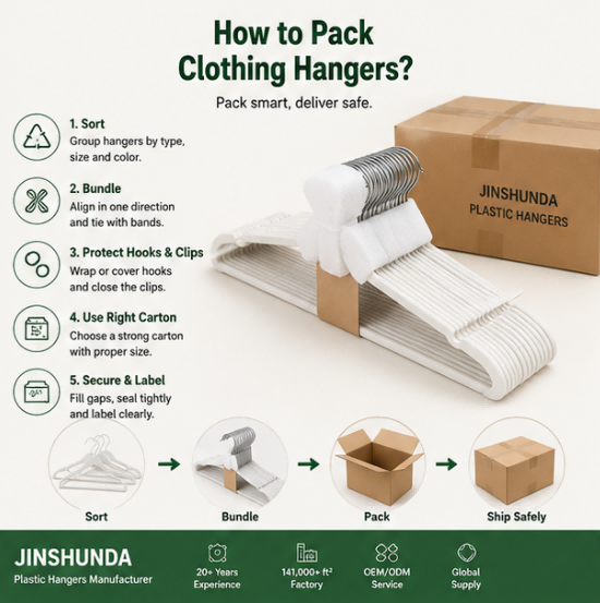 How To Pack Clothing Hangers?