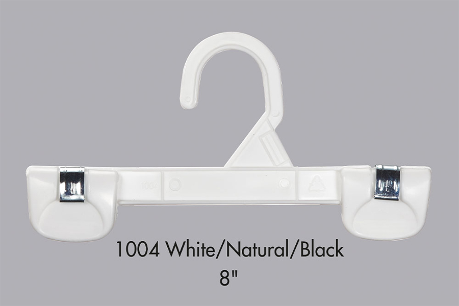 Children White Plastic Skirt Hangers