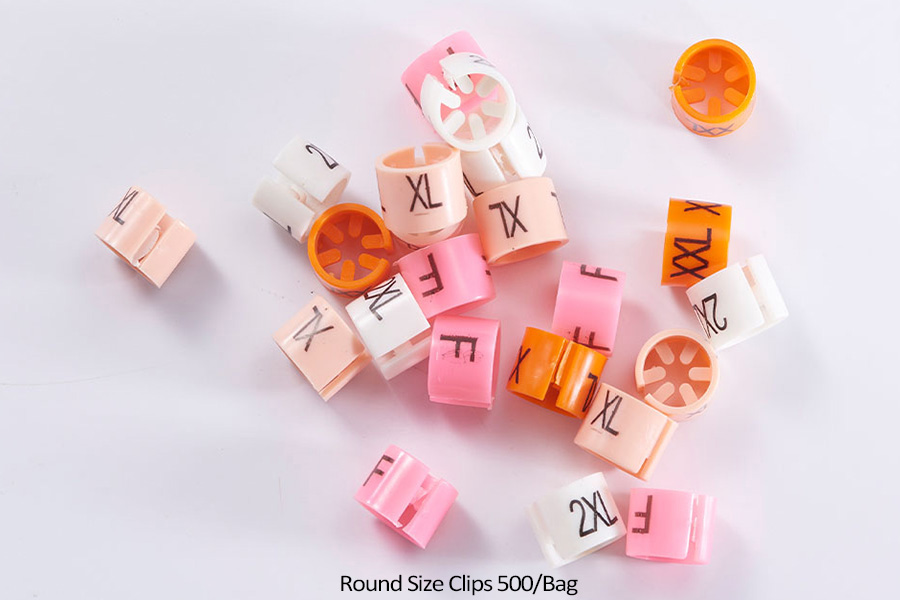 Round Size Clips